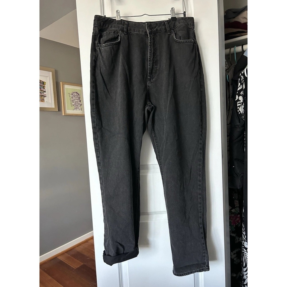 BDG Urban Outfitters NWT Mom High Waisted Tapered Leg Womens Black Jeans Size 32